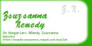 zsuzsanna nemedy business card